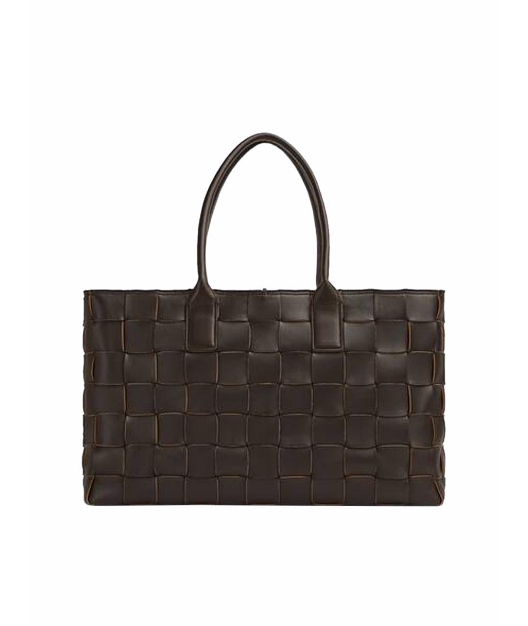 BOTTEGA VENETA Коричневая кожаная сумка тоут, фото 1