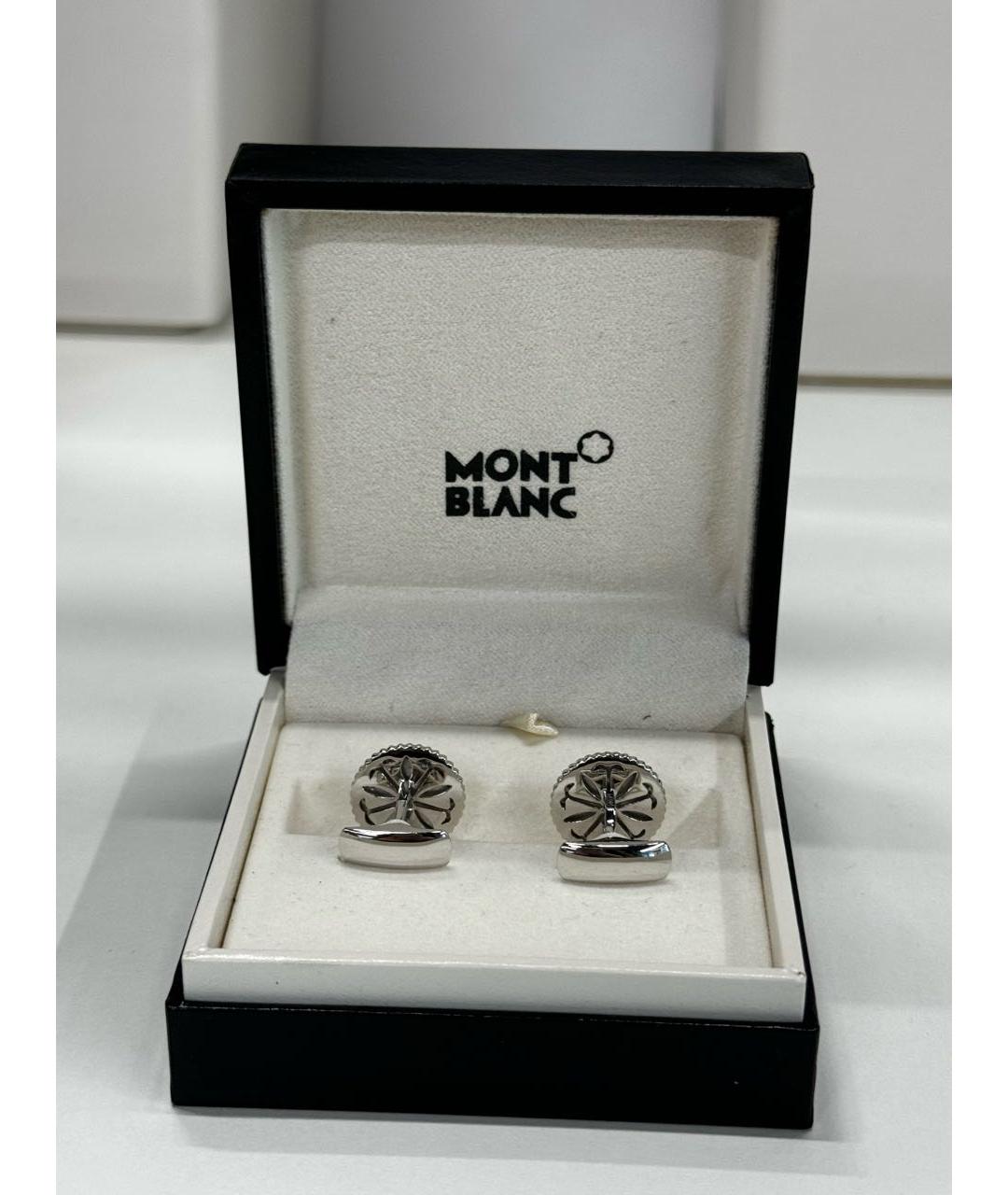 MONTBLANC Серебряные с серебряным покрытием запонки, фото 3