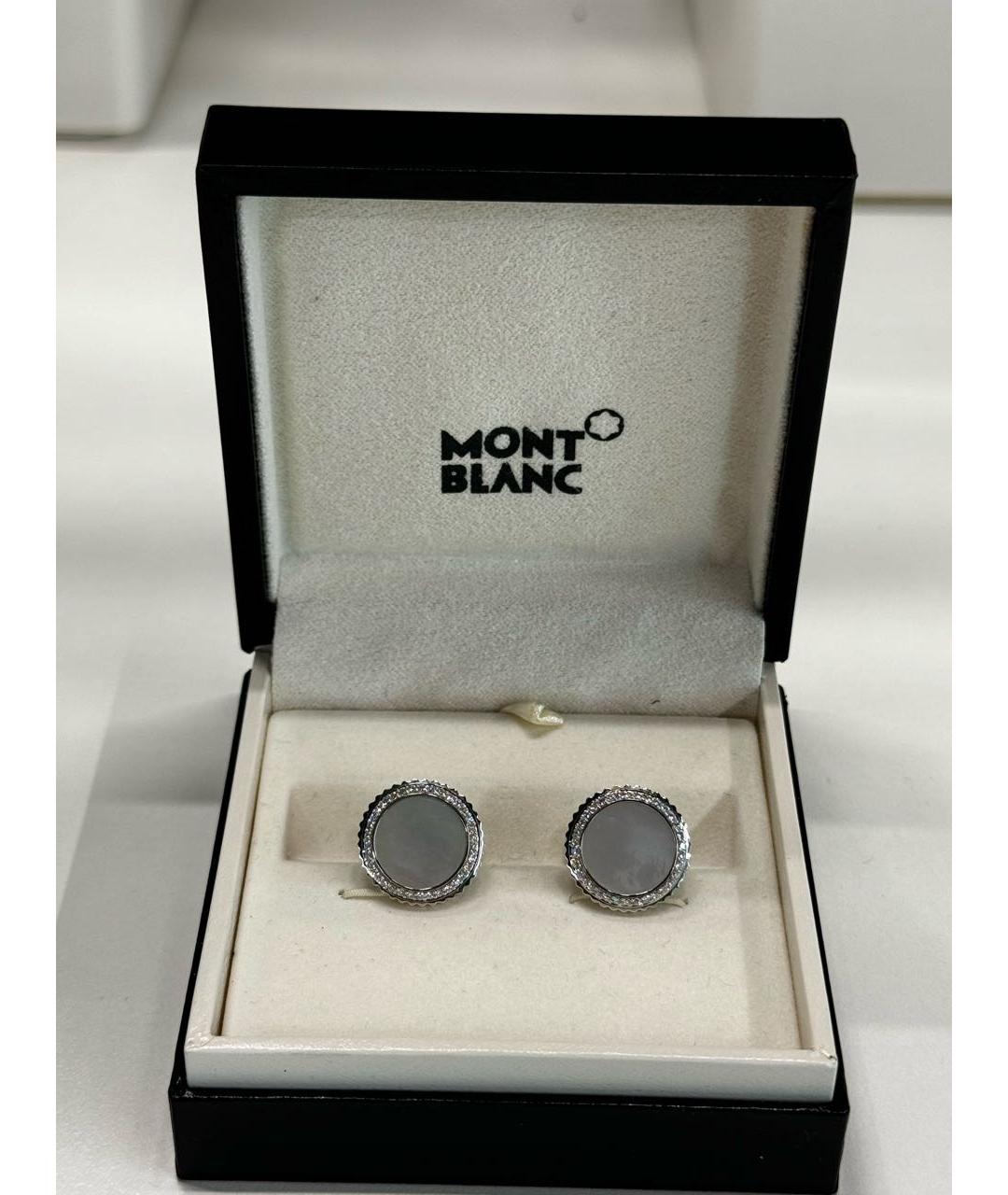 MONTBLANC Серебряные с серебряным покрытием запонки, фото 5