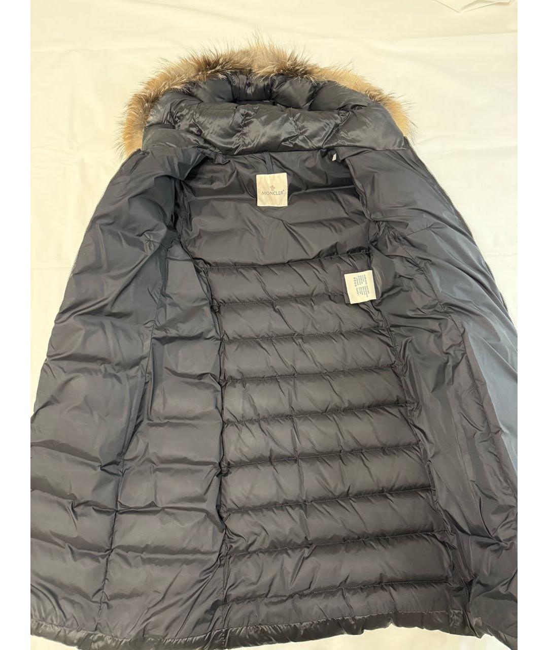 MONCLER Черный пуховик, фото 3