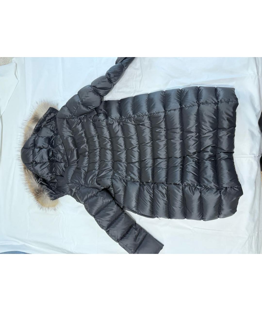 MONCLER Черный пуховик, фото 2