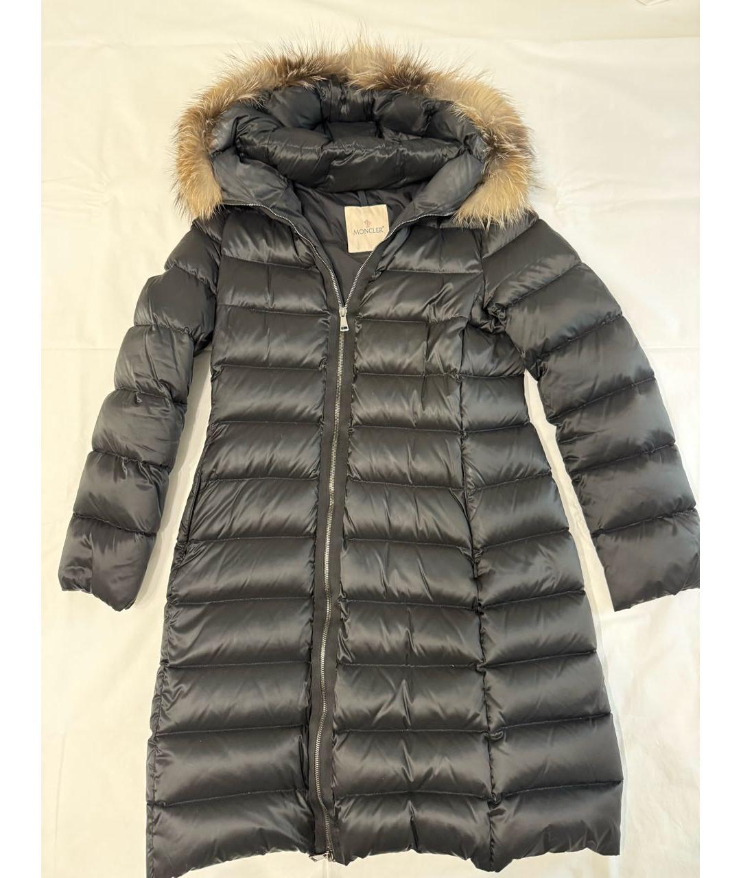 MONCLER Черный пуховик, фото 8