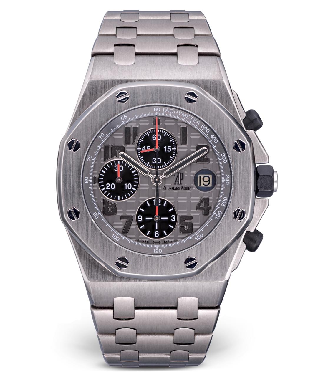Audemars Piguet Серые титановые часы, фото 1