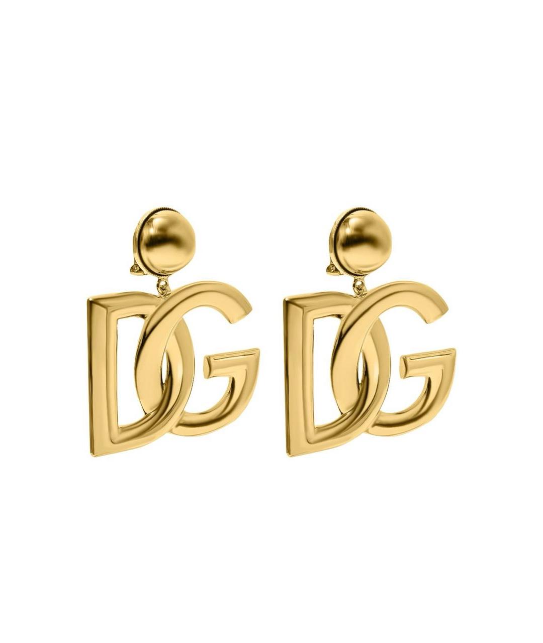 DOLCE&GABBANA Золотые латунные клипсы, фото 2