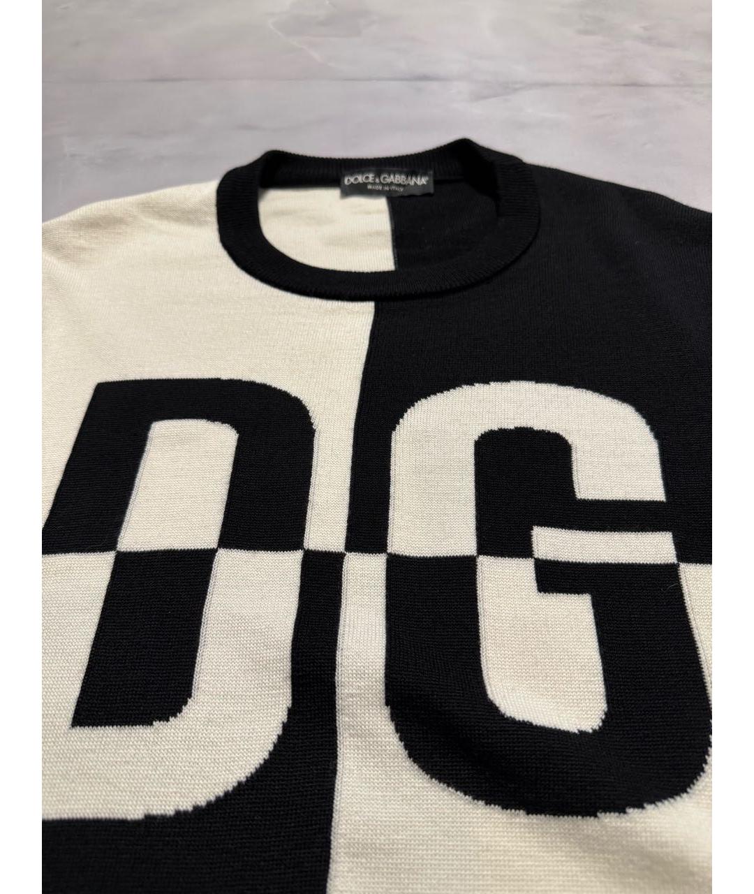 DOLCE&GABBANA Белая шерстяная водолазка, фото 3
