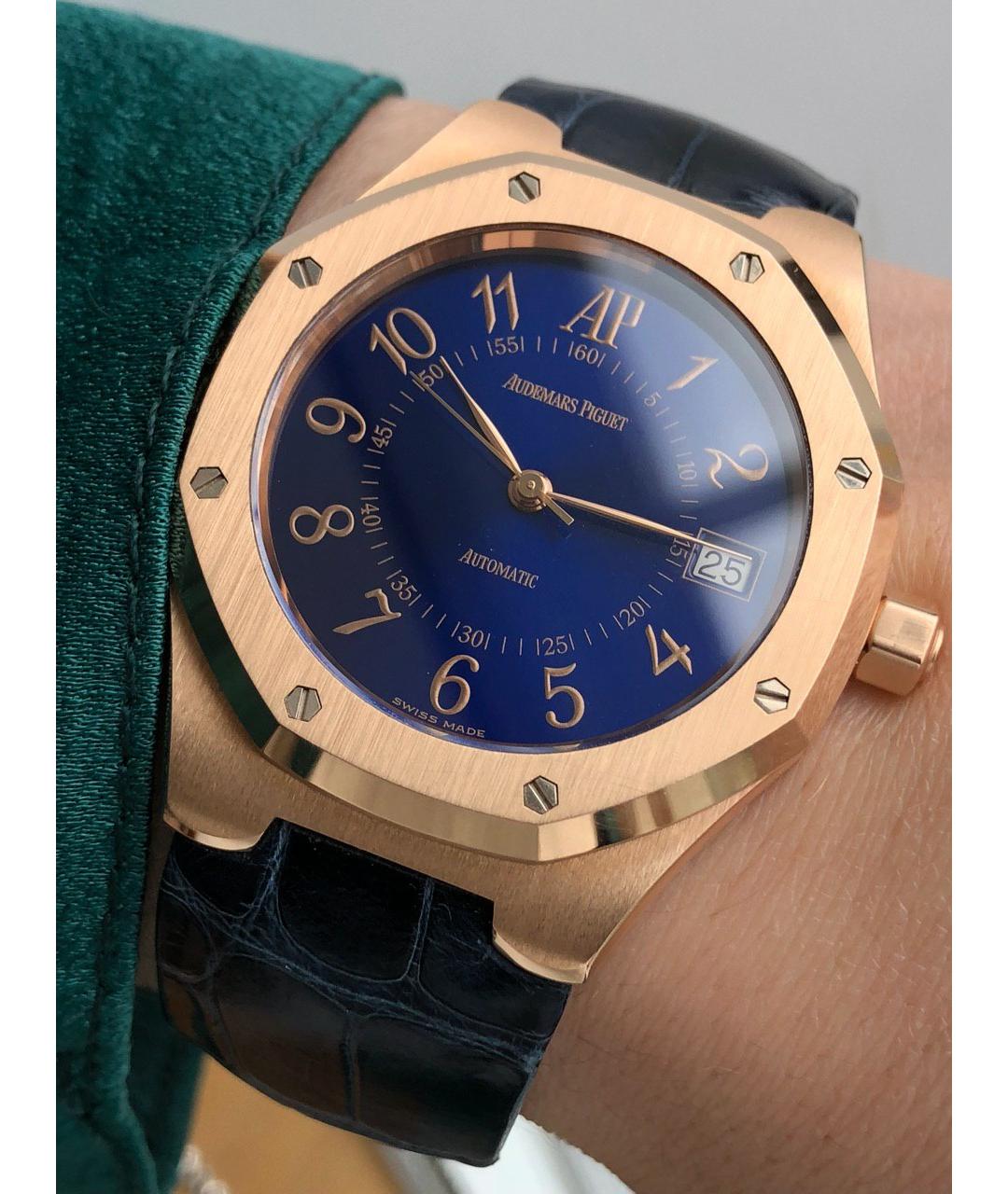 Audemars Piguet Темно-синие часы из розового золота, фото 3