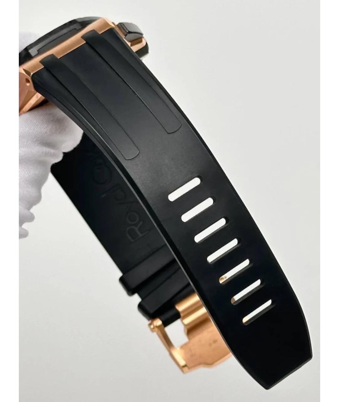 Audemars Piguet Черные часы из розового золота, фото 4