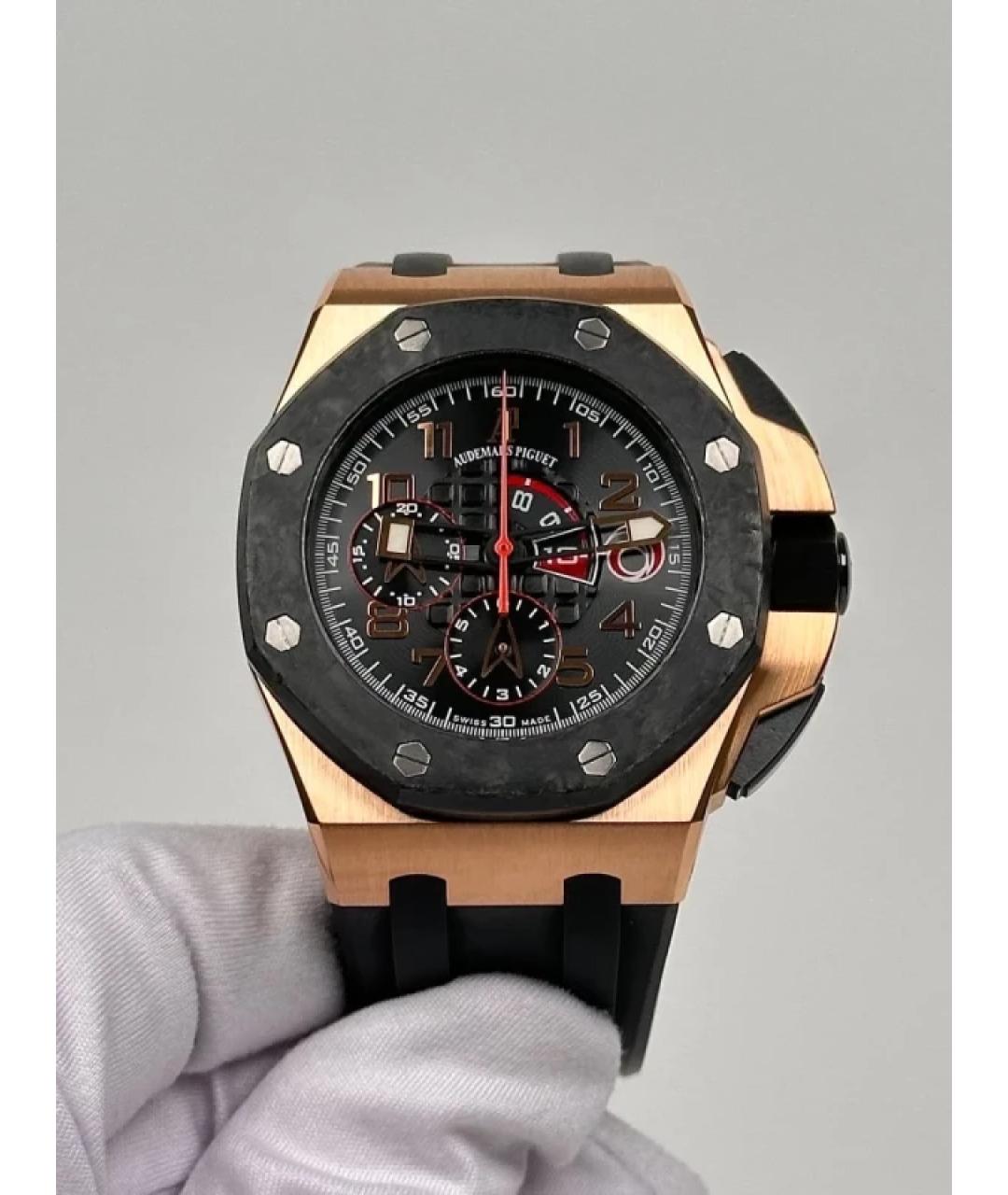 Audemars Piguet Черные часы из розового золота, фото 2