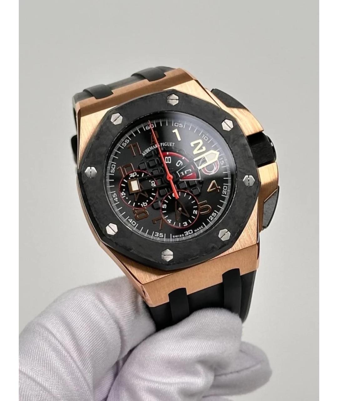 Audemars Piguet Черные часы из розового золота, фото 3