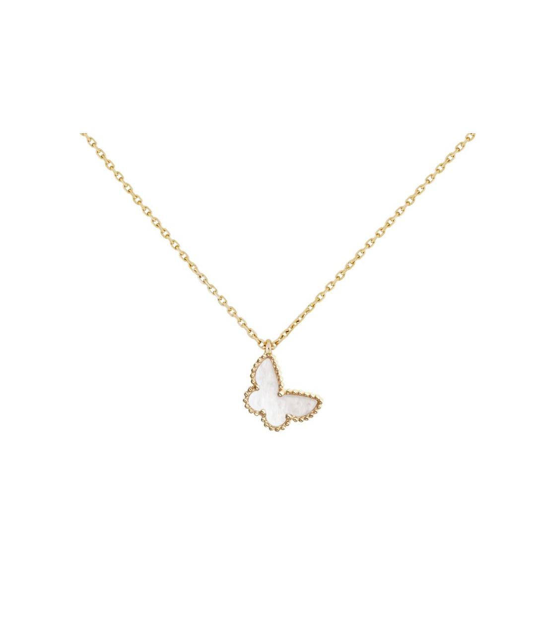 VAN CLEEF & ARPELS Белая подвеска из желтого золота, фото 1