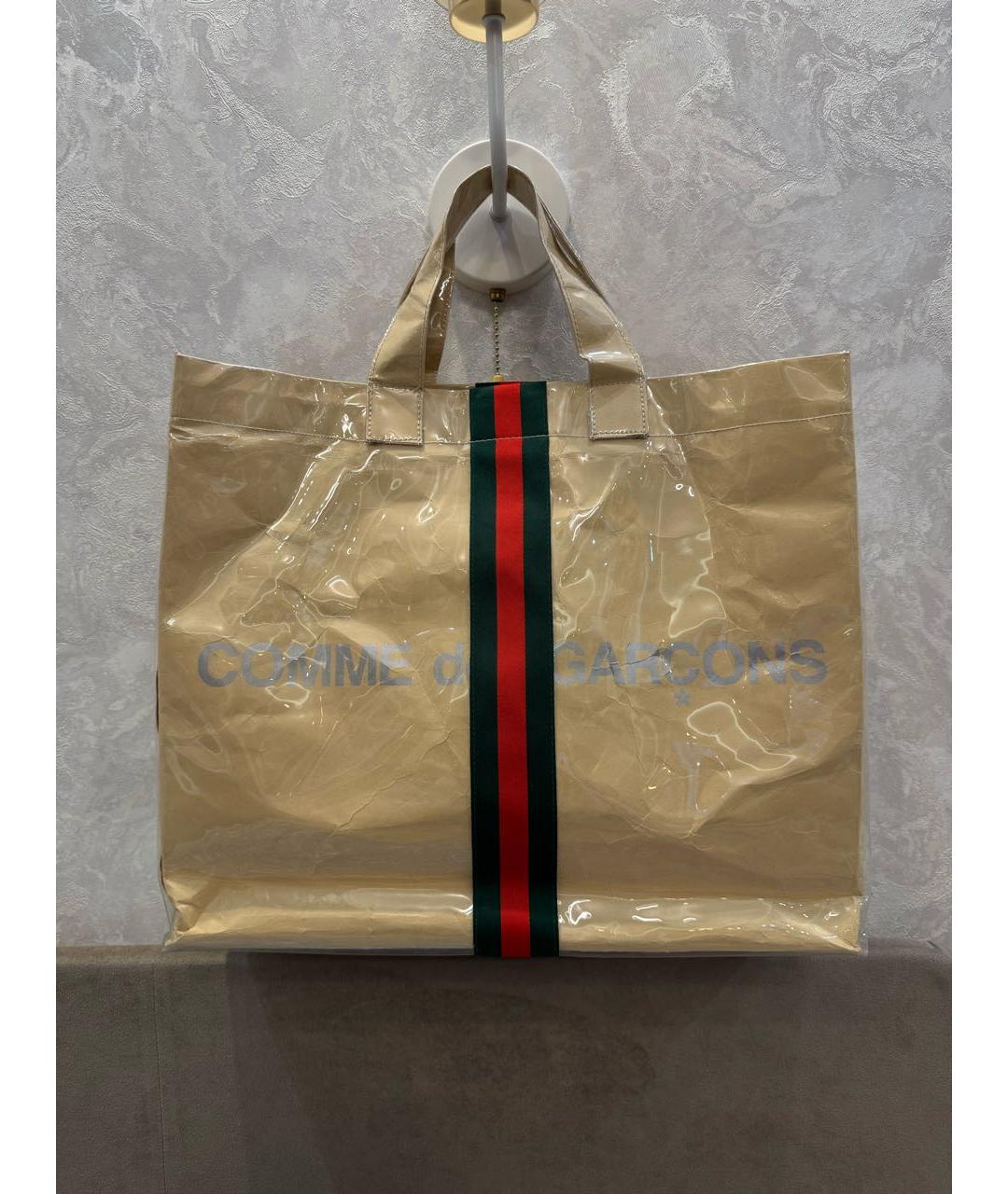 GUCCI Бежевая сумка тоут, фото 5