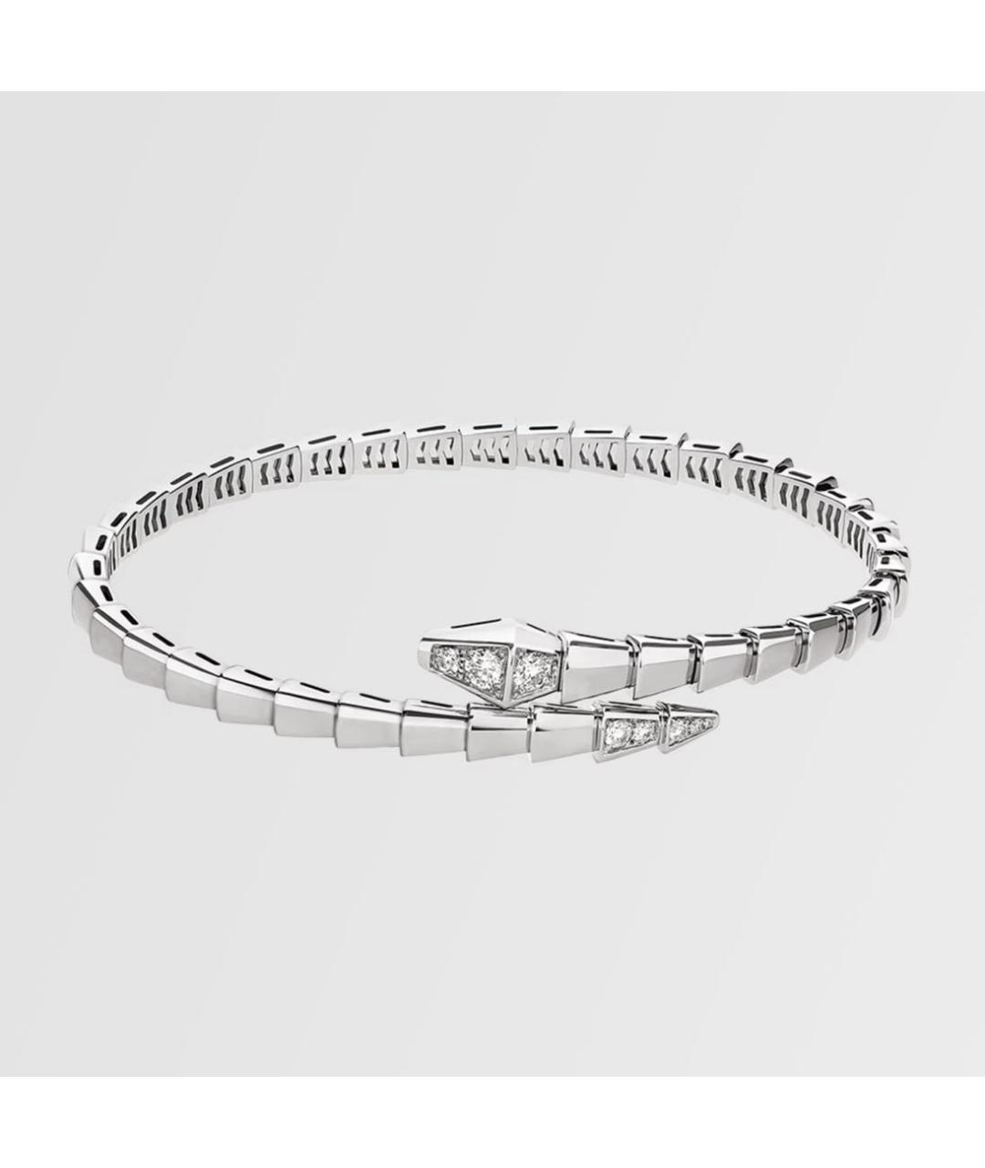 BVLGARI Серебрянный браслет из белого золота, фото 2