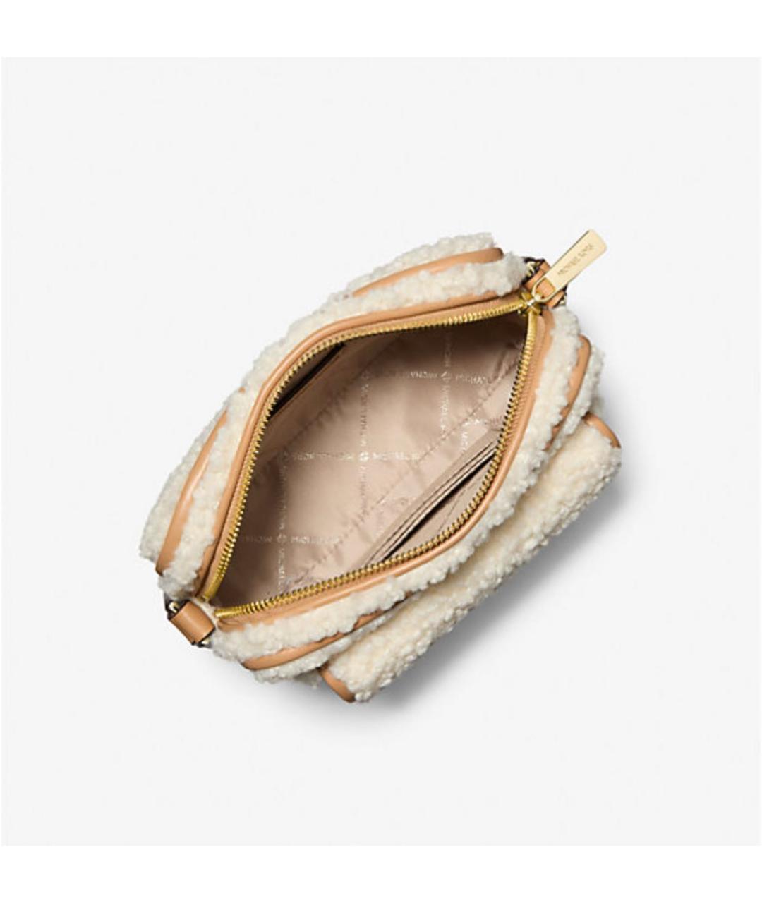 MICHAEL MICHAEL KORS Бежевая меховая сумка через плечо, фото 2