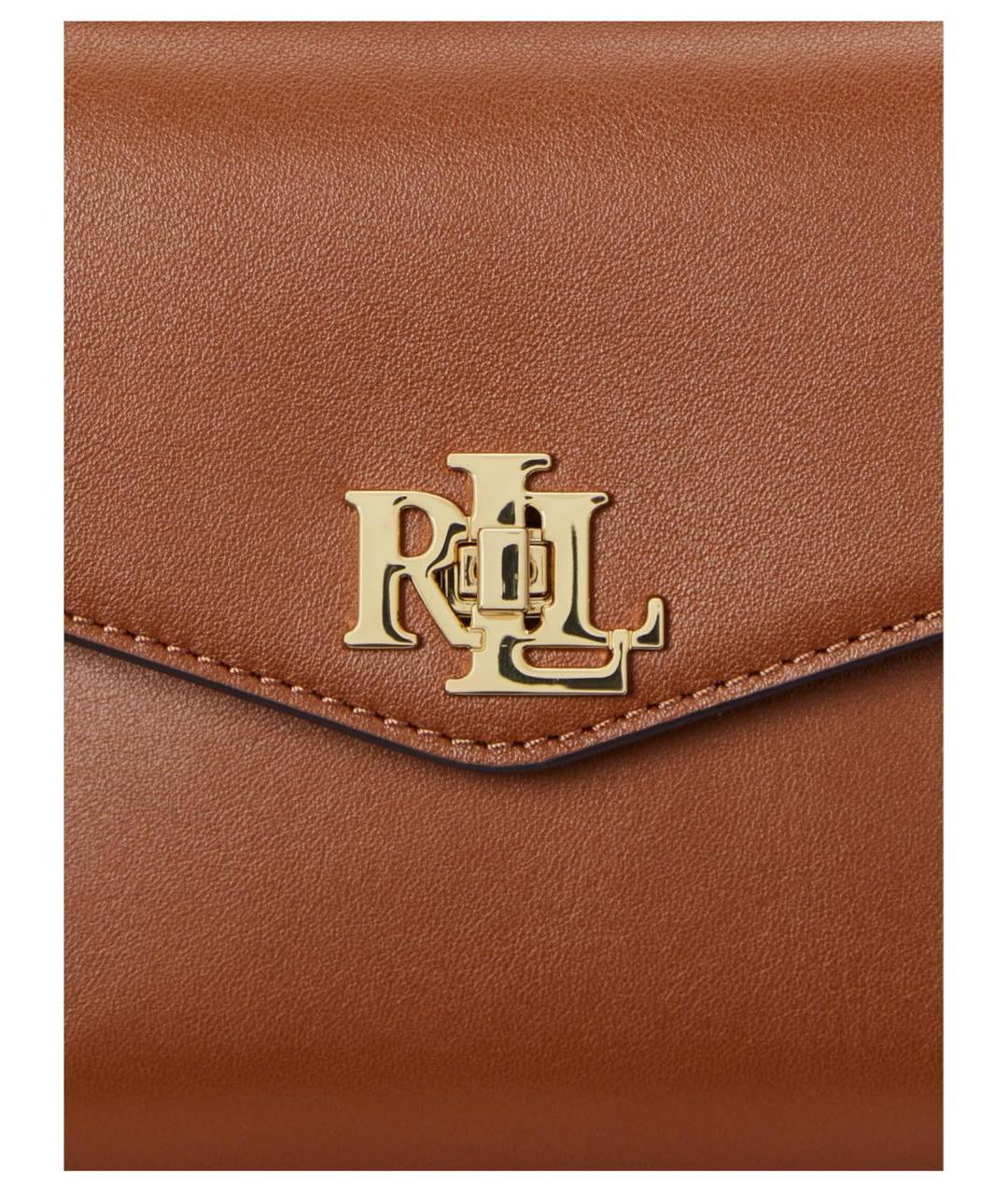 RALPH LAUREN Кожаная сумка с короткими ручками, фото 5