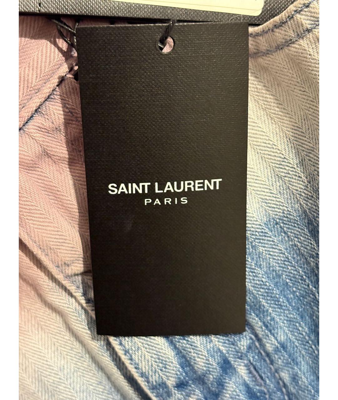 SAINT LAURENT Мульти деним шорты, фото 5