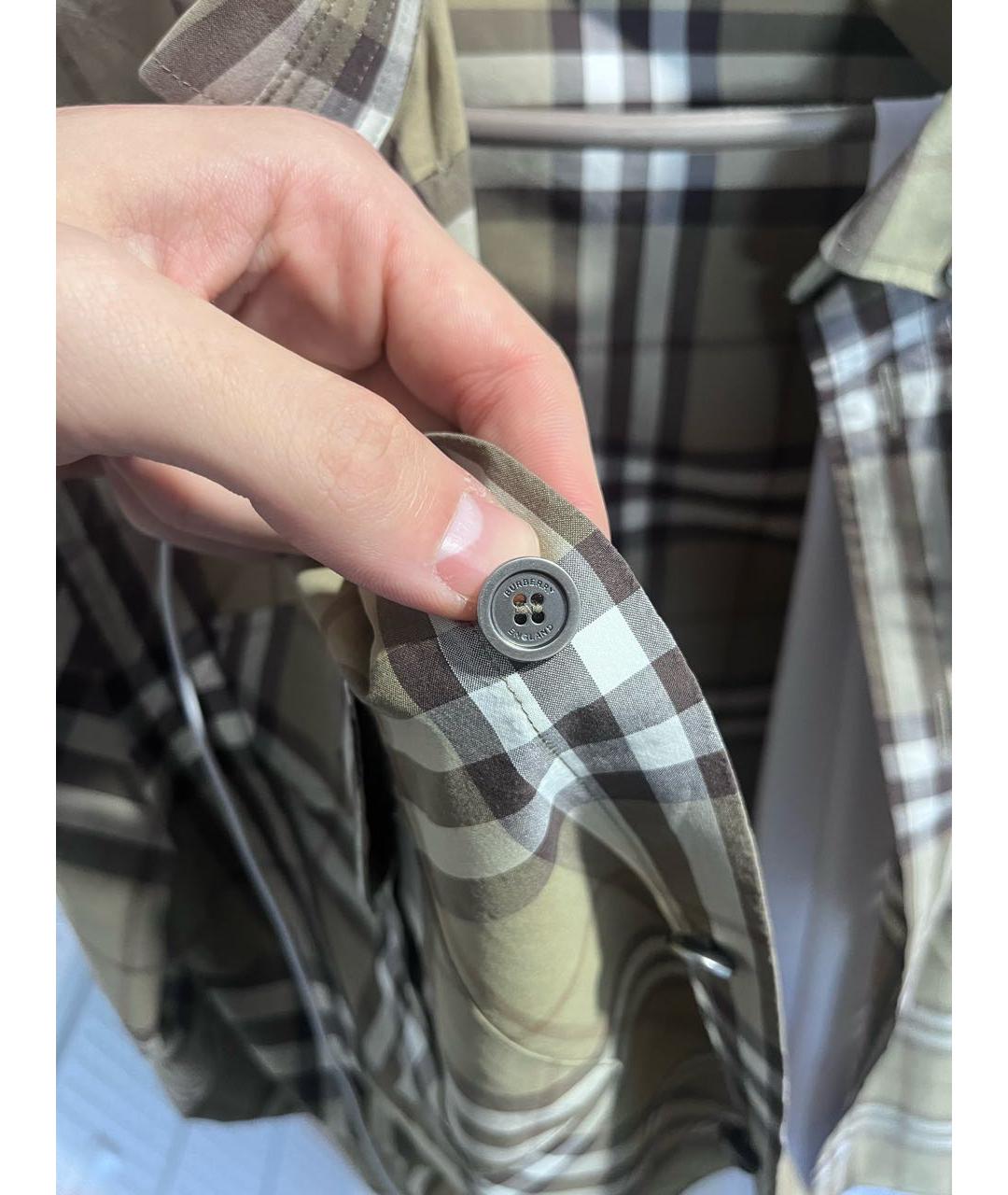 BURBERRY Мульти хлопковая кэжуал рубашка, фото 3