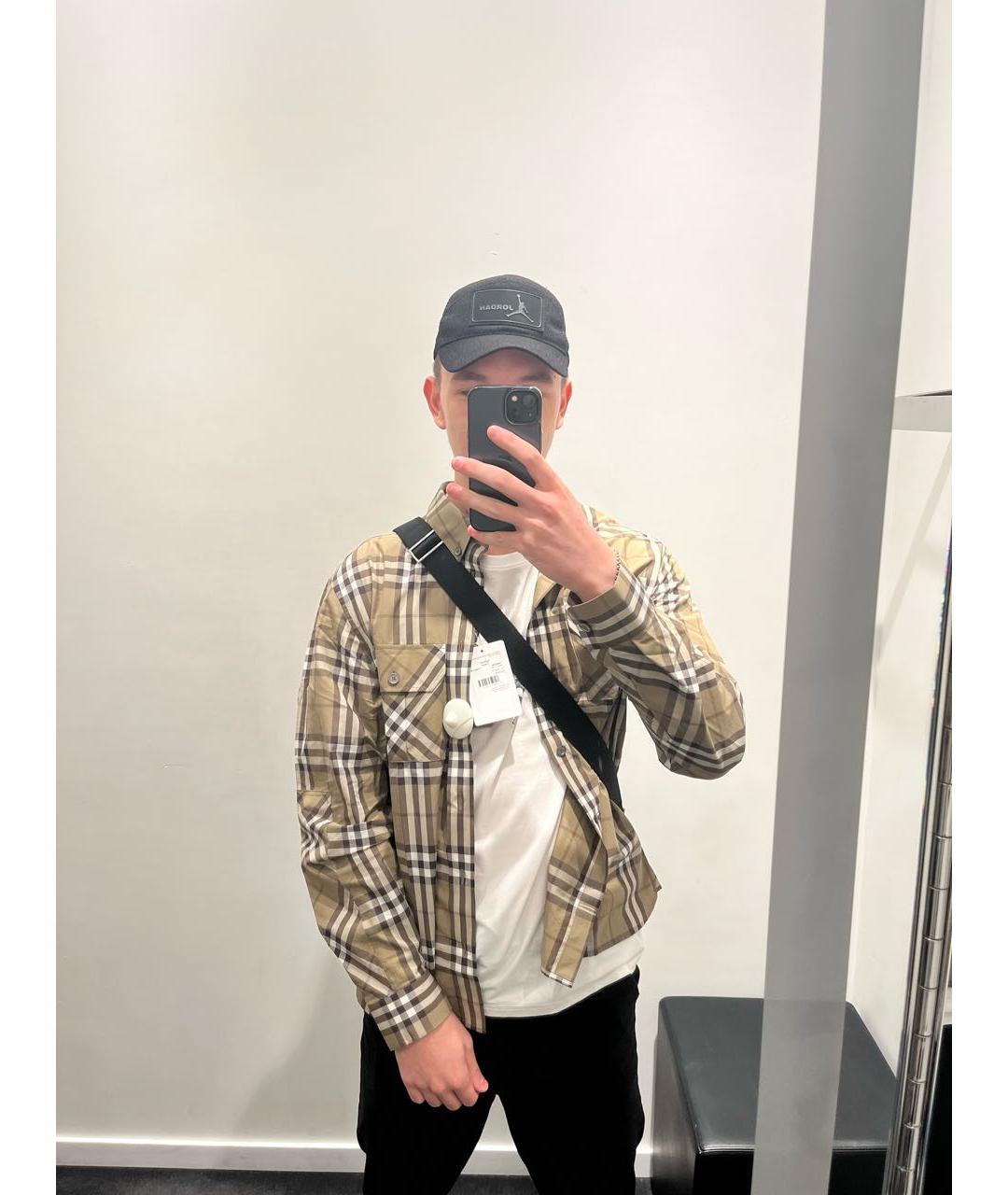 BURBERRY Мульти хлопковая кэжуал рубашка, фото 6