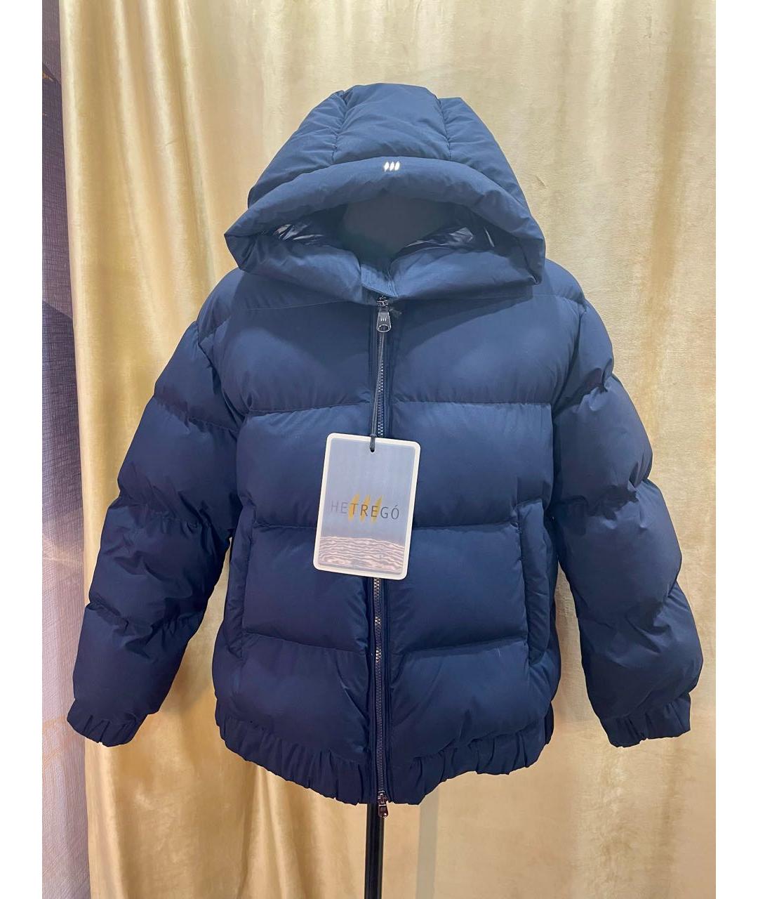 HETREGO Темно-синий синтетический пуховик, фото 3