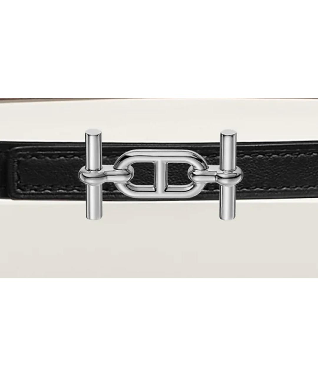 HERMES Коралловый кожаный ремень, фото 8