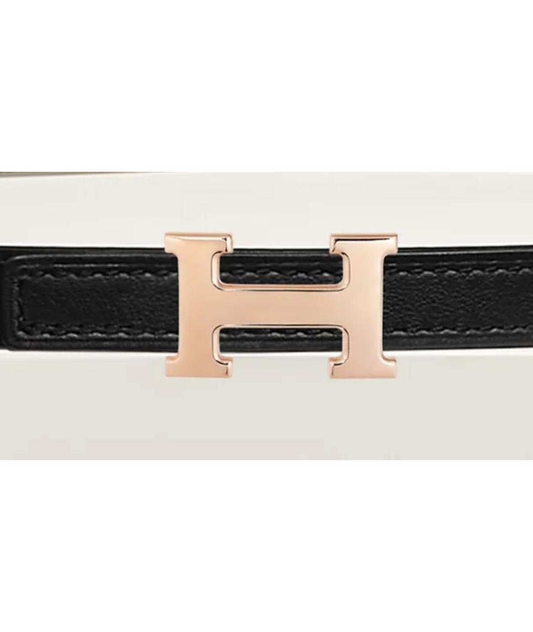 HERMES Коралловый кожаный ремень, фото 7