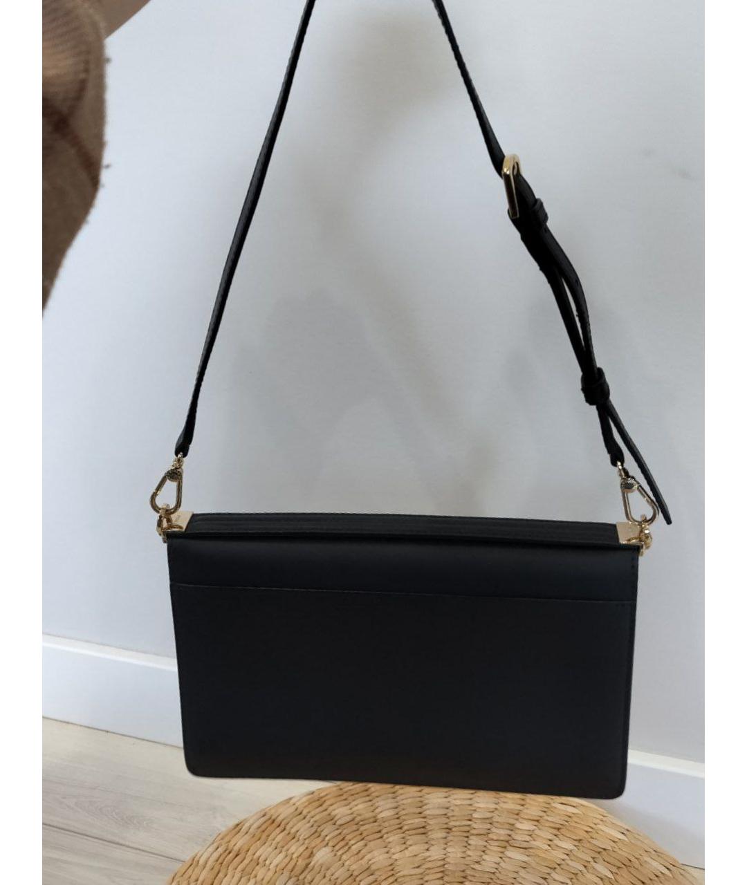 FURLA Черная сумка с короткими ручками из искусственной кожи, фото 2