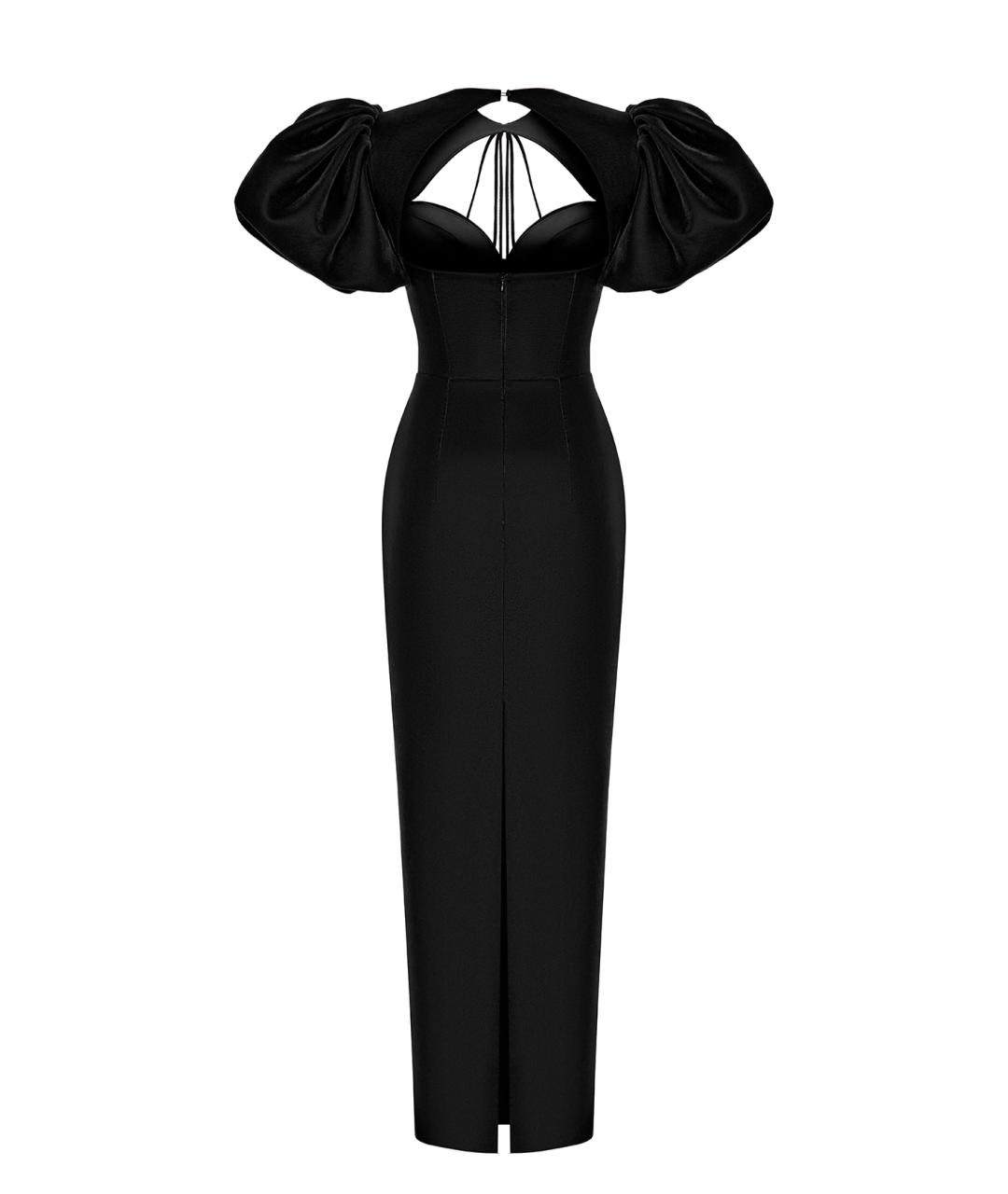 RASARIO Черное бархатное вечернее платье, фото 2