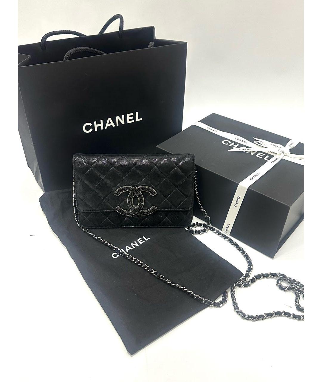 CHANEL Черная сумка через плечо, фото 2