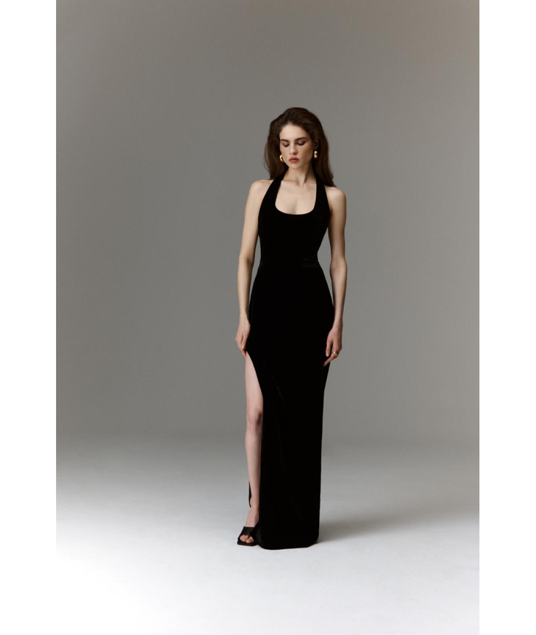 RASARIO Фуксия бархатное вечернее платье, фото 3