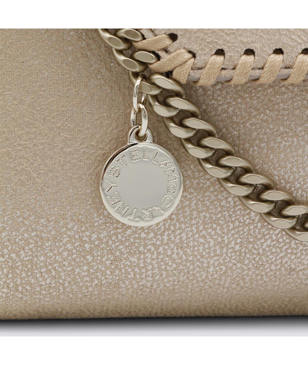 STELLA MCCARTNEY Золотая синтетическая сумка через плечо, фото 4