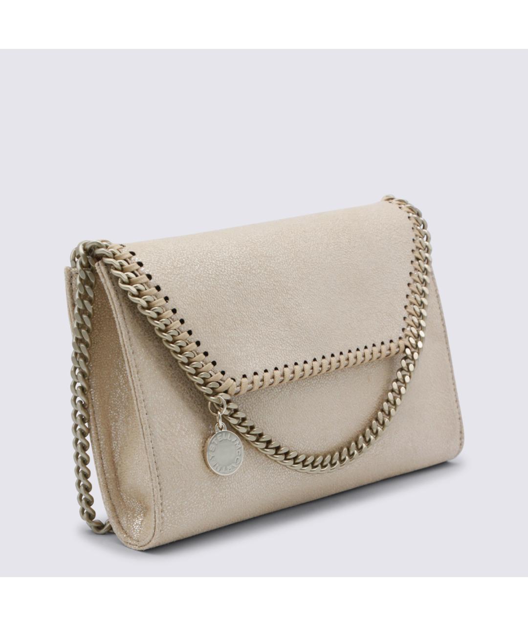 STELLA MCCARTNEY Золотая синтетическая сумка через плечо, фото 2