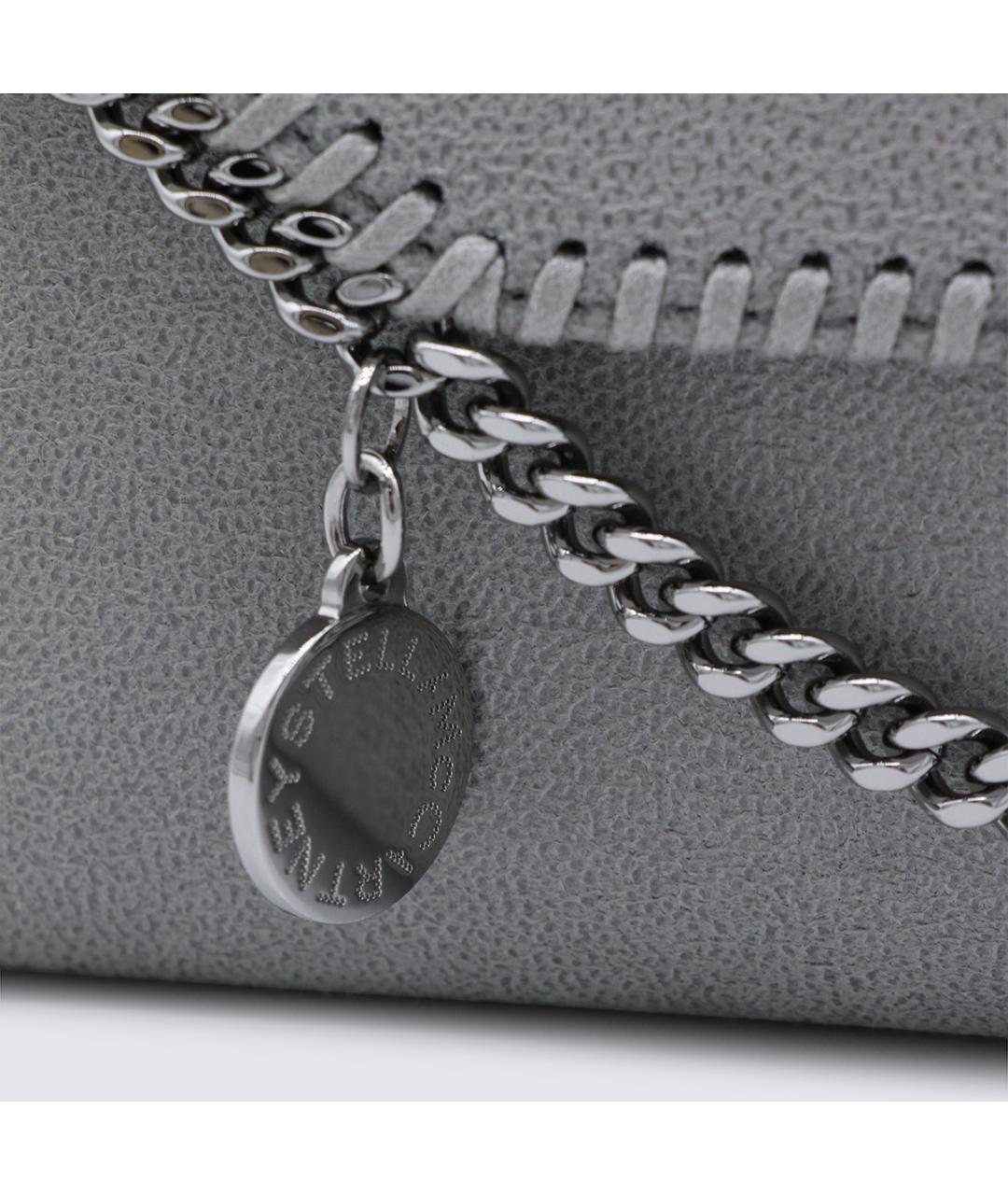 STELLA MCCARTNEY Серая синтетическая сумка через плечо, фото 4