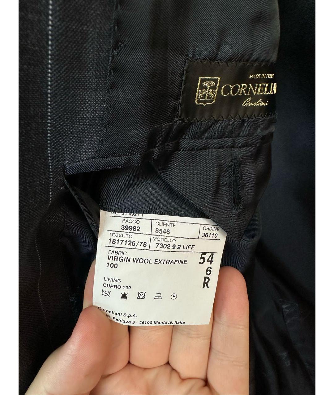 CORNELIANI Темно-синий классический костюм, фото 5