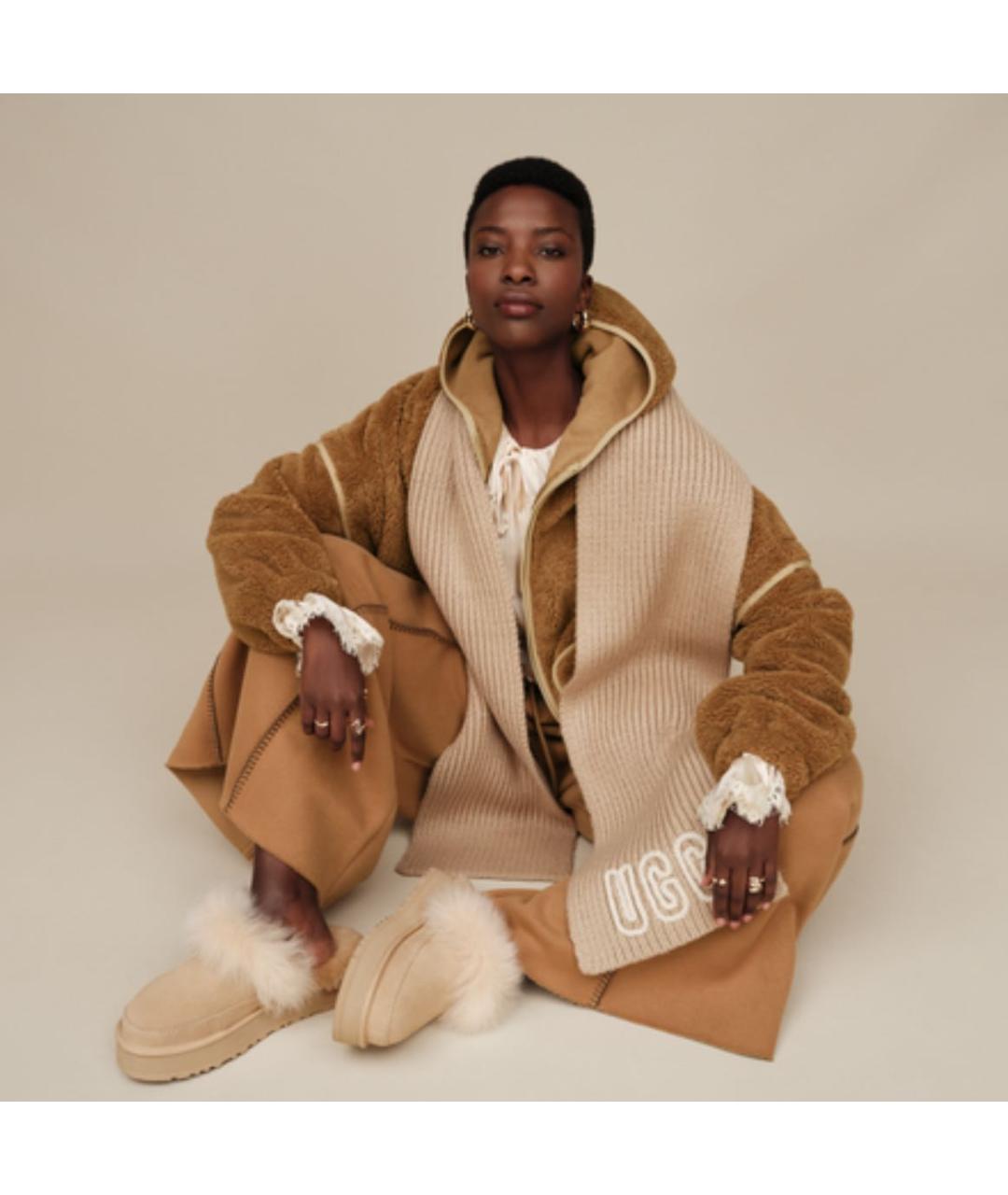 UGG AUSTRALIA Коричневая парка, фото 3
