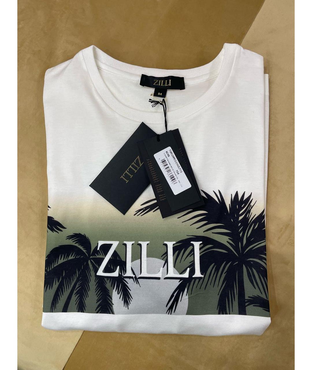 ZILLI Белая хлопковая футболка, фото 4
