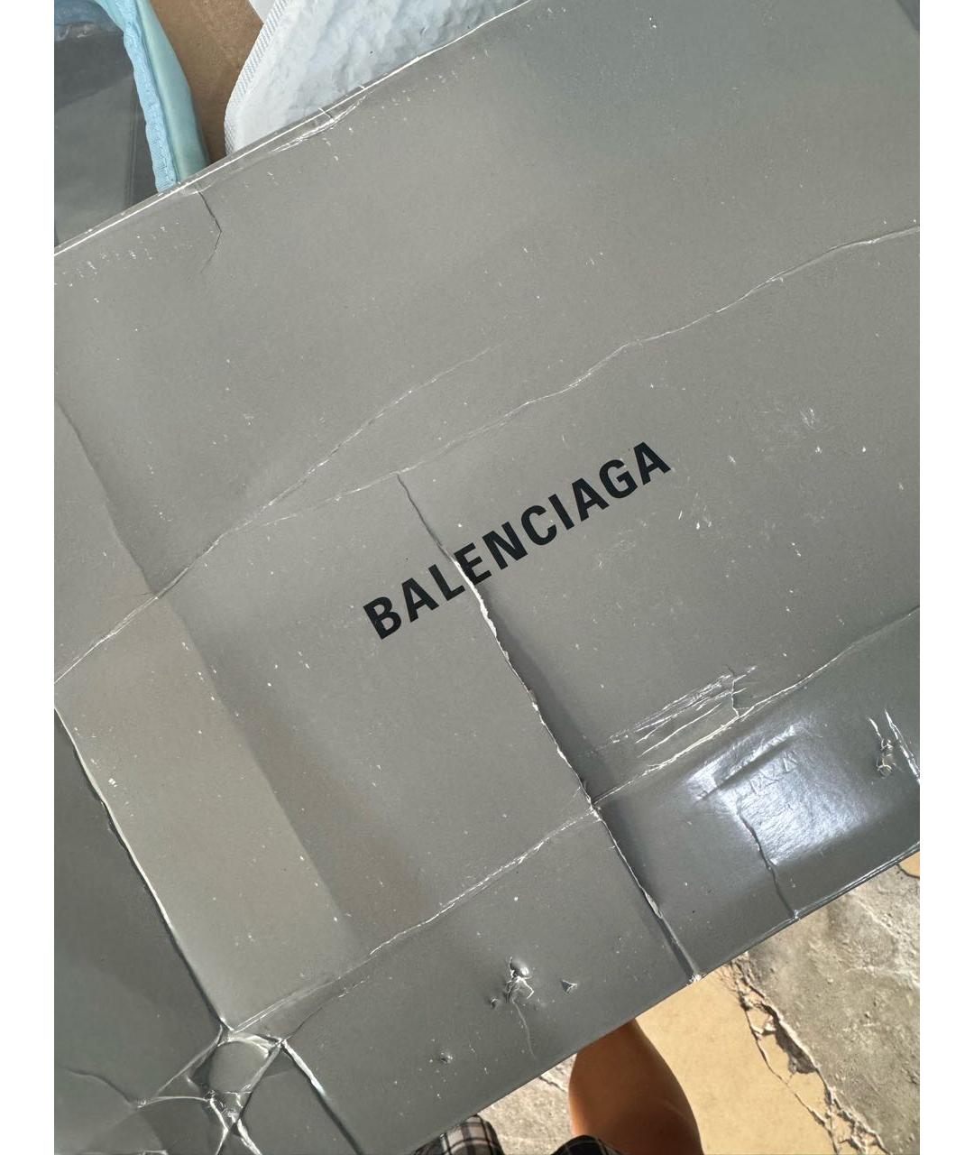 BALENCIAGA Черные текстильные высокие кроссовки / кеды, фото 8