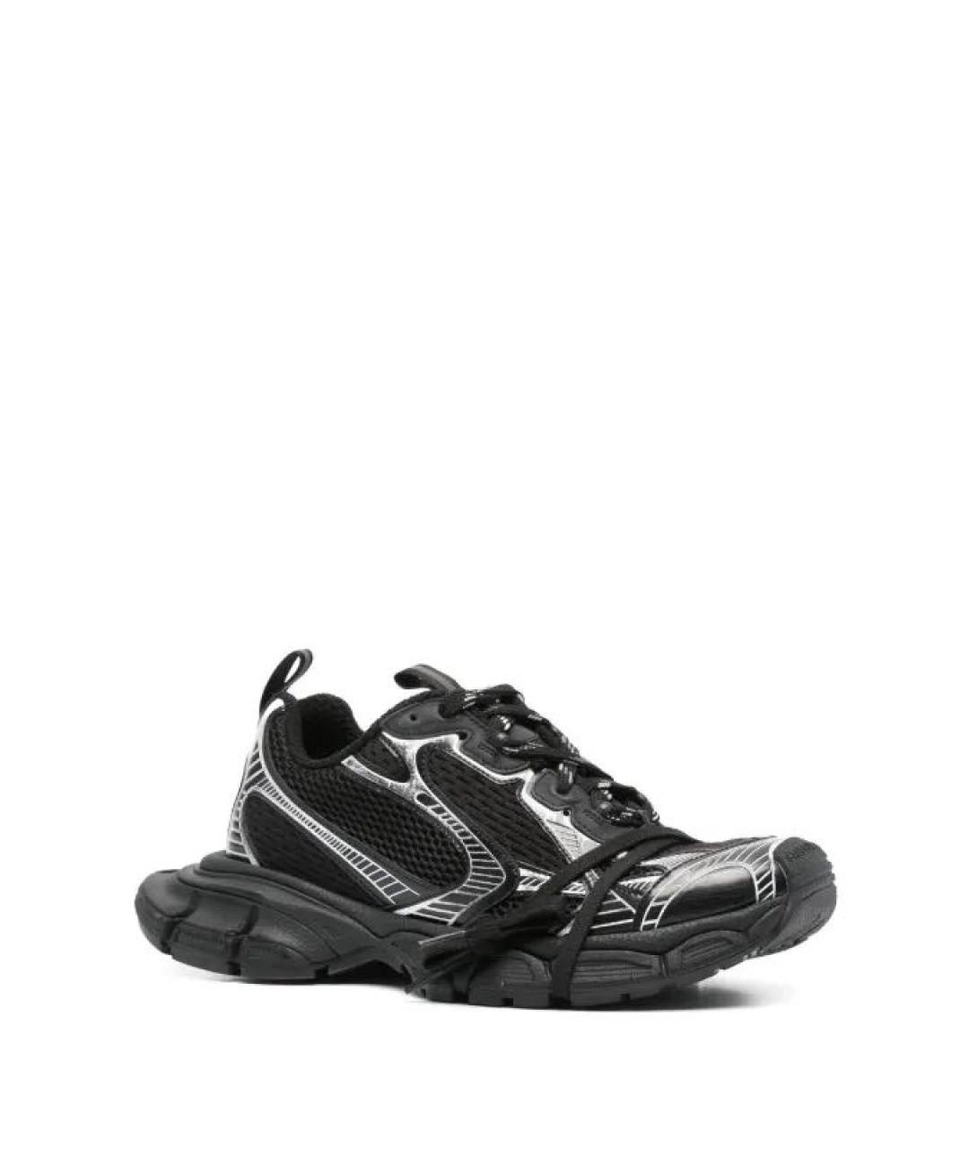 BALENCIAGA Черные текстильные высокие кроссовки / кеды, фото 3