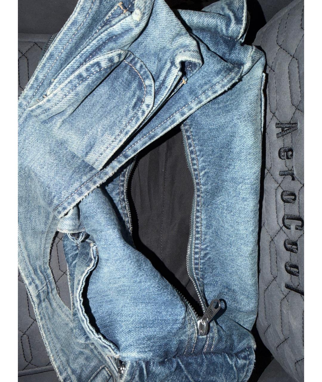 BALENCIAGA Синяя деним сумка на плечо, фото 4