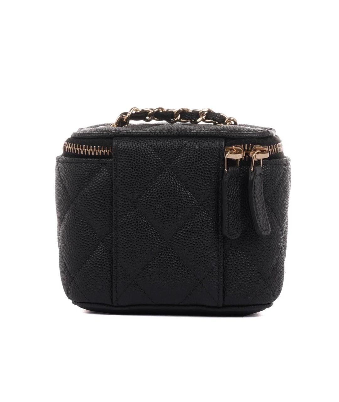 CHANEL Черная кожаная сумка через плечо, фото 4