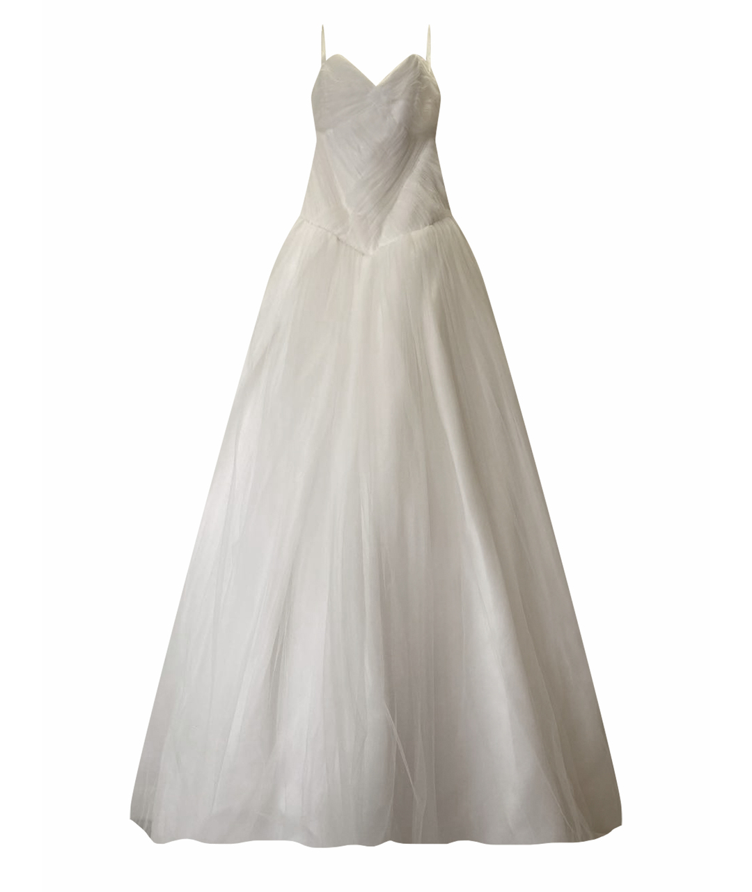 VERA WANG Белое сетчатое свадебное платье, фото 1