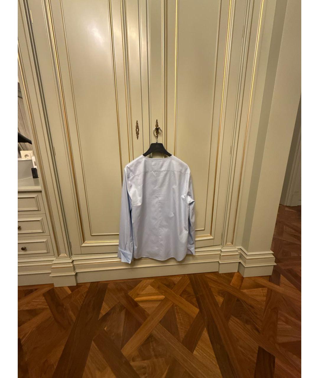 CHRISTIAN DIOR Голубая хлопковая рубашка, фото 2