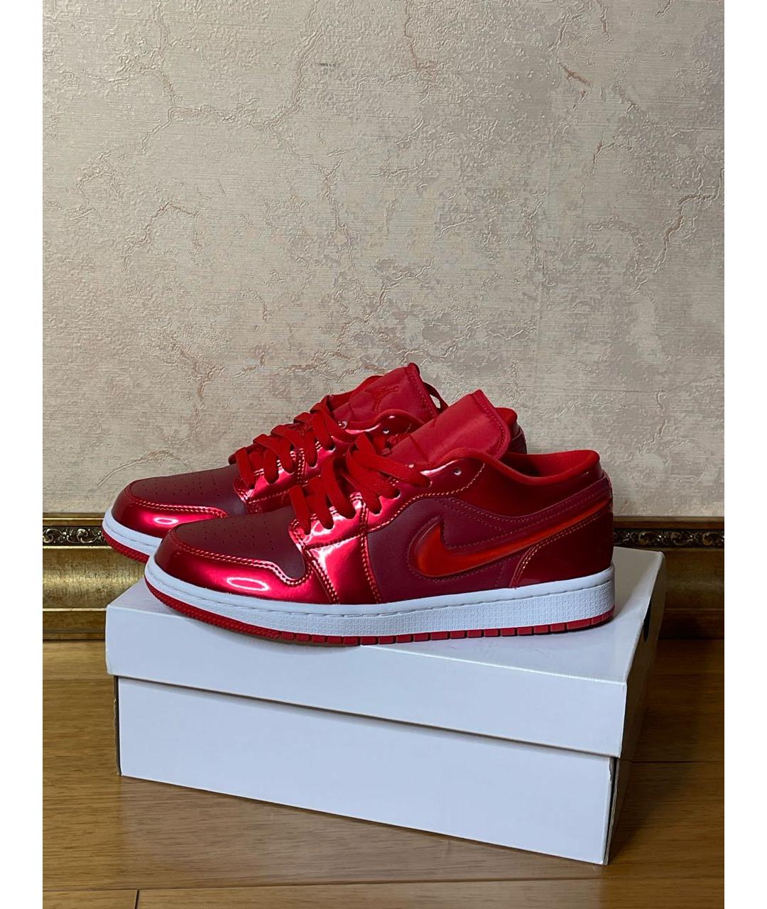 NIKE Красные кожаные кеды, фото 5
