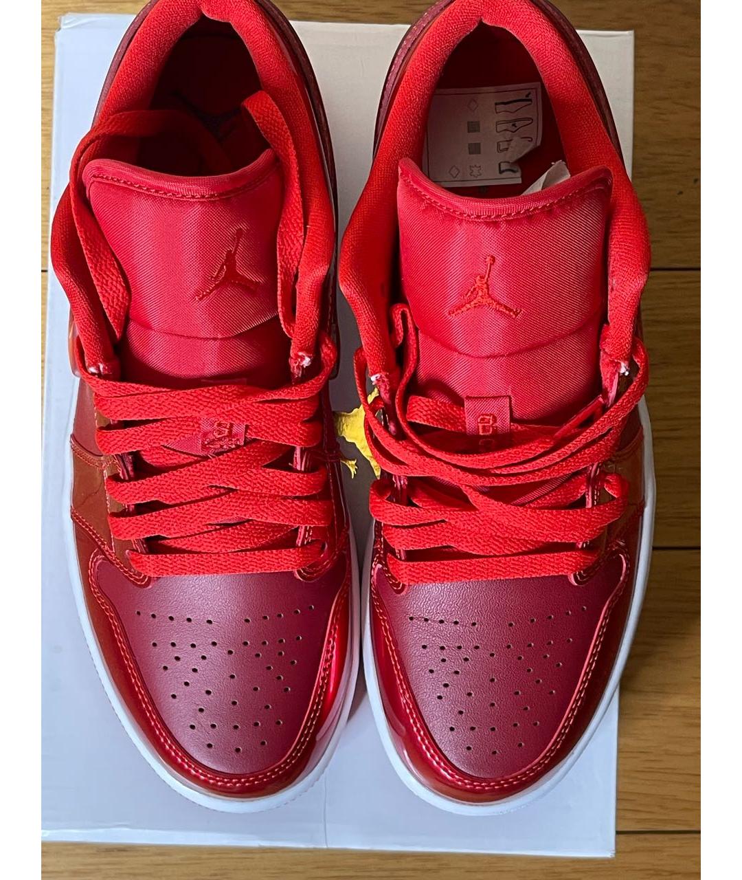 NIKE Красные кожаные кеды, фото 2