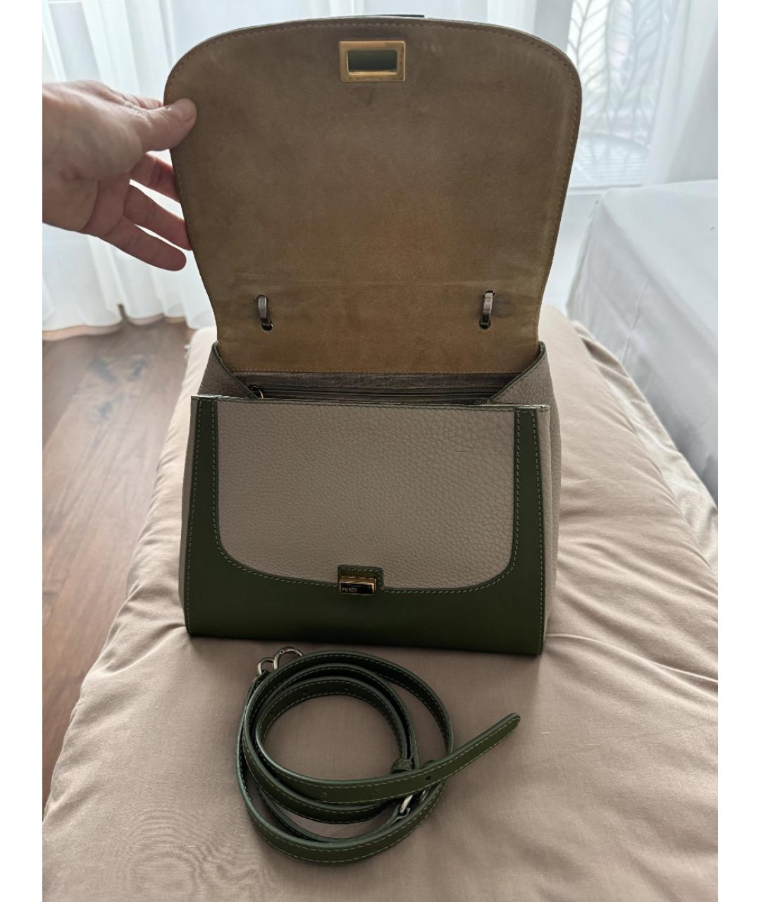 FENDI Кожаная сумка тоут, фото 4