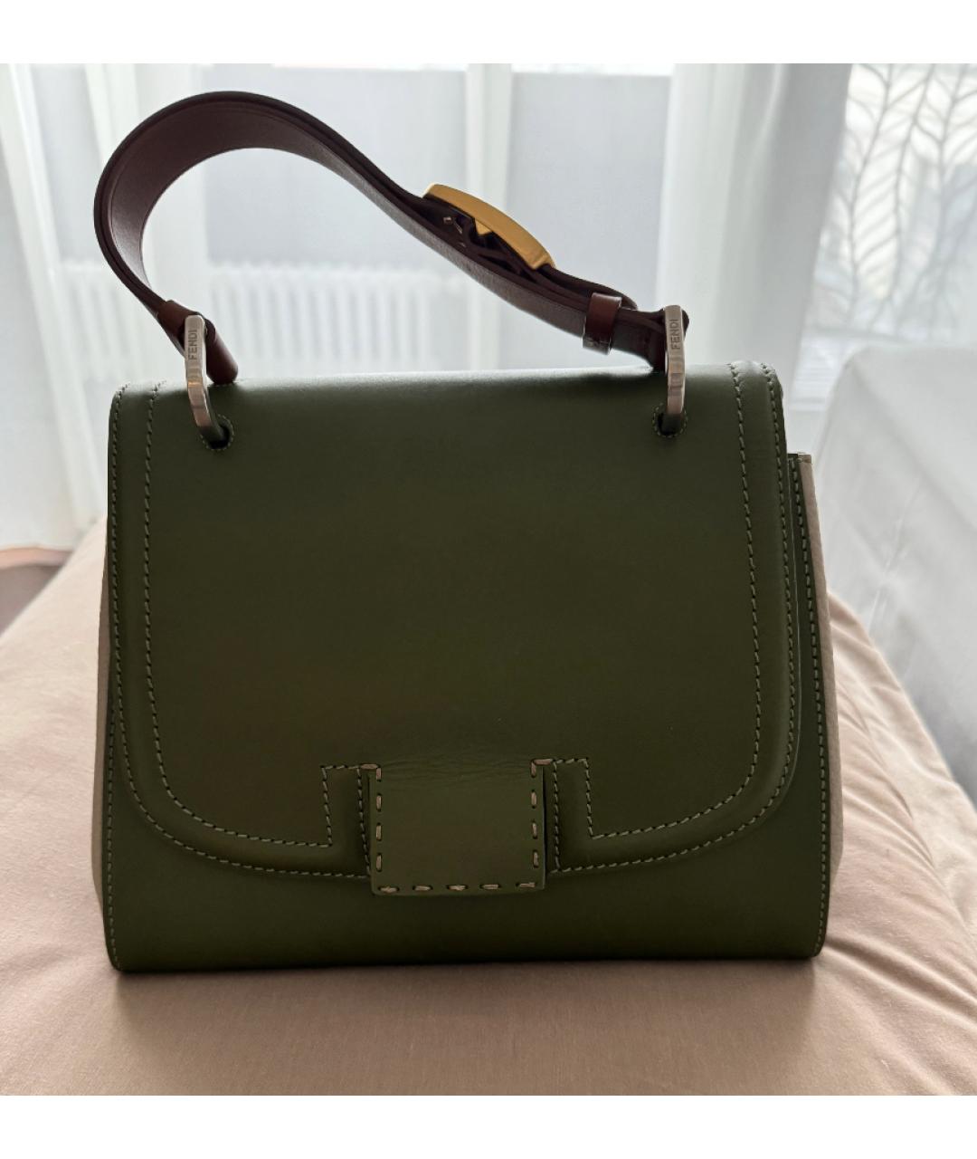 FENDI Кожаная сумка тоут, фото 6