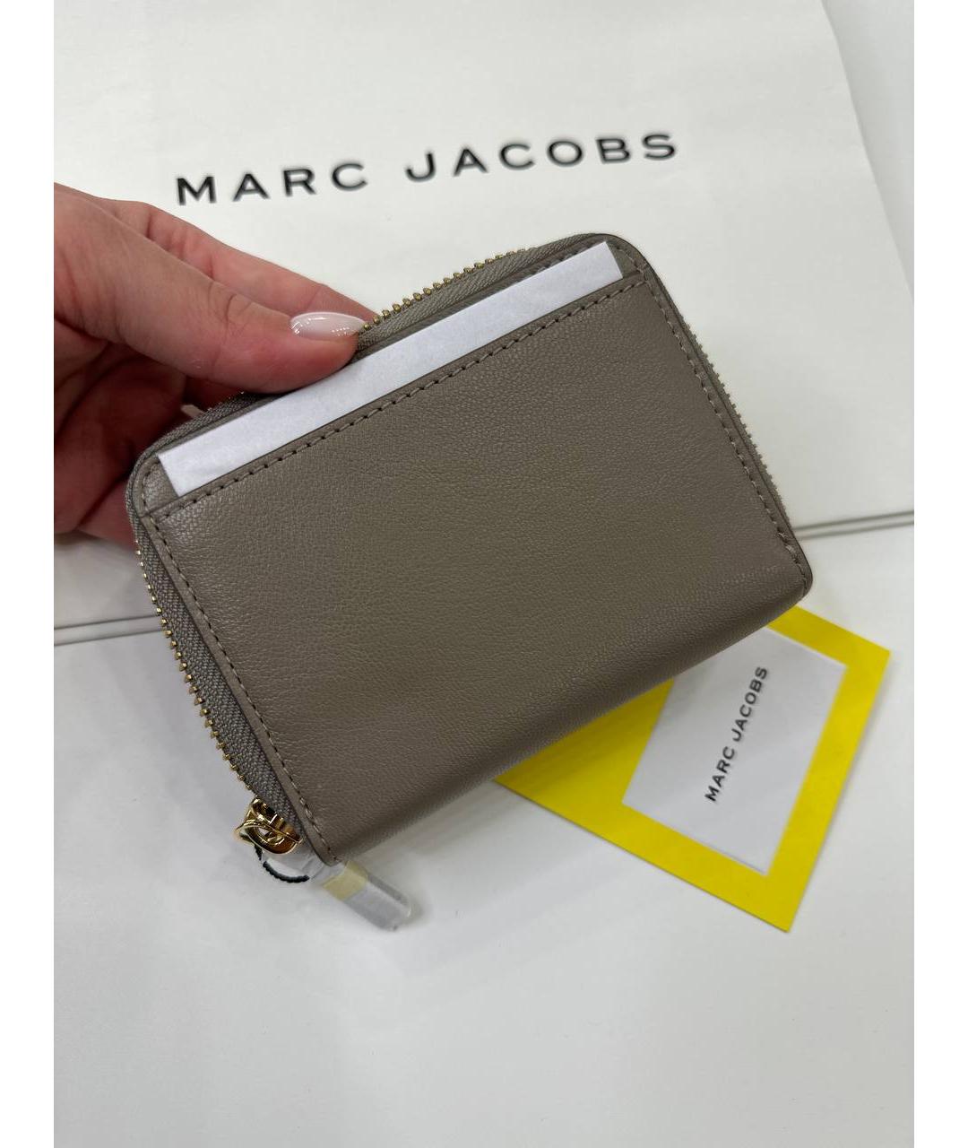 MARC JACOBS Серый кожаный кошелек, фото 6