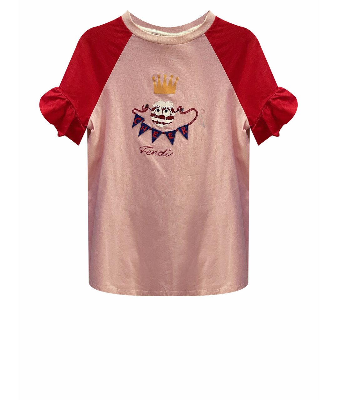 FENDI Розовый хлопковый детская футболка / топ, фото 1