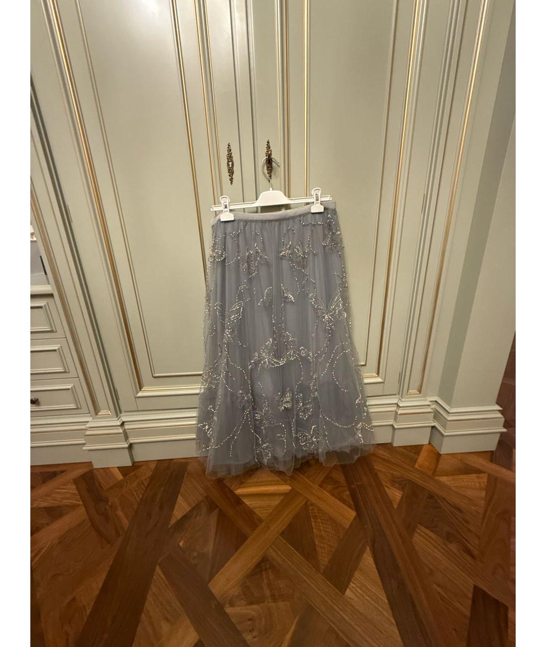 VALENTINO Голубая юбка миди, фото 2