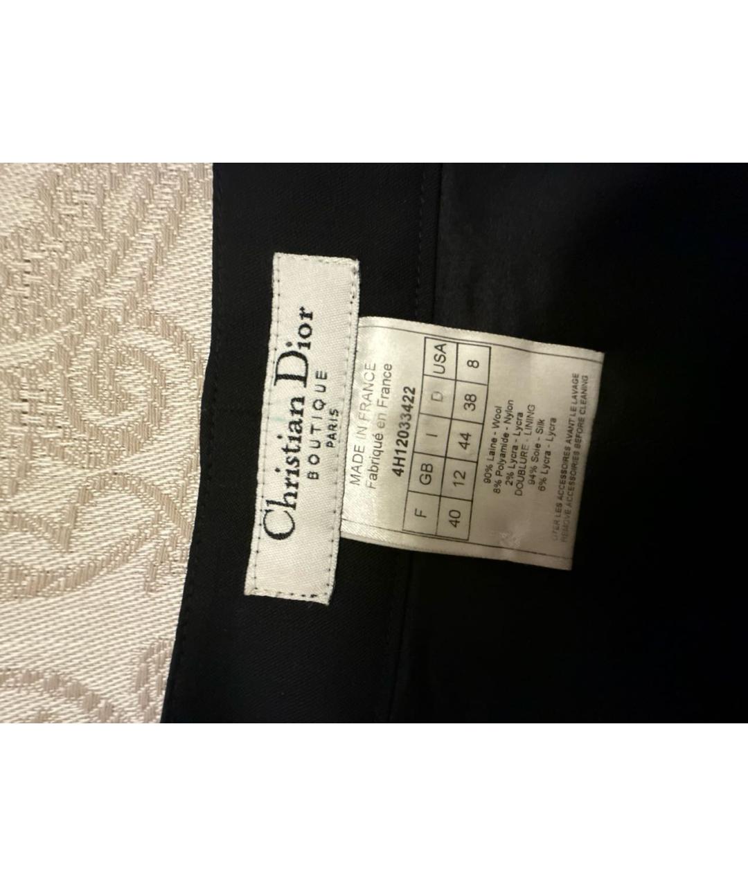 CHRISTIAN DIOR Черная юбка мини, фото 3