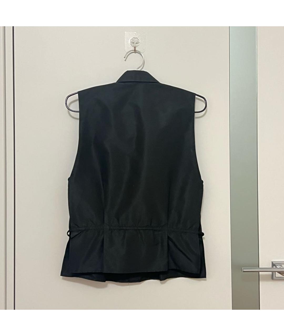 ROBERTO CAVALLI Черная полиэстеровая блузы, фото 6