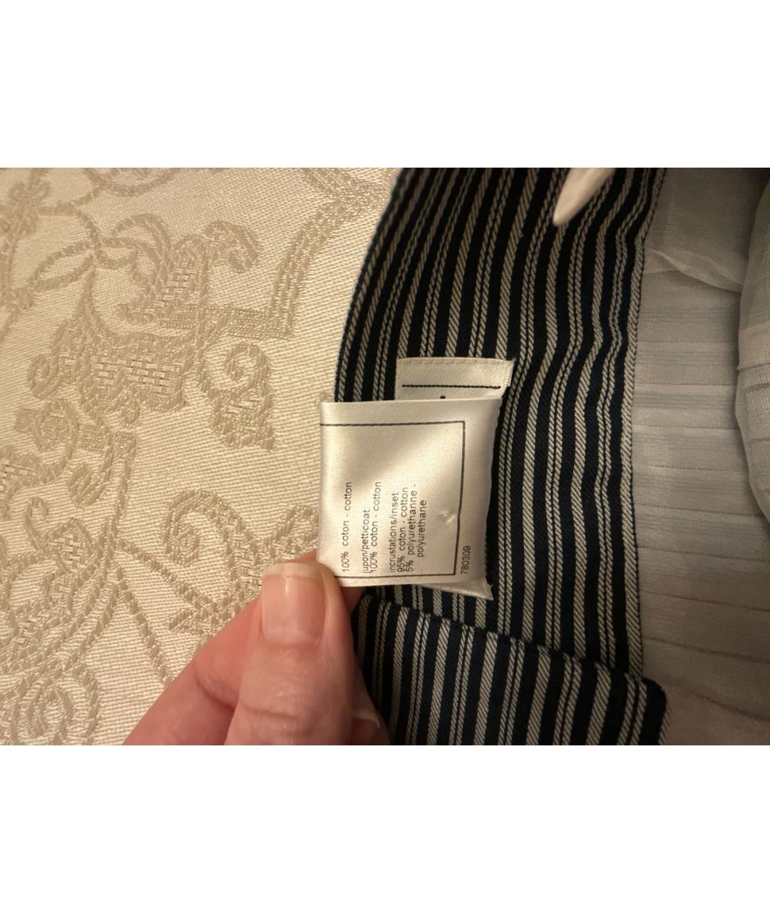 CHANEL Голубая юбка мини, фото 3